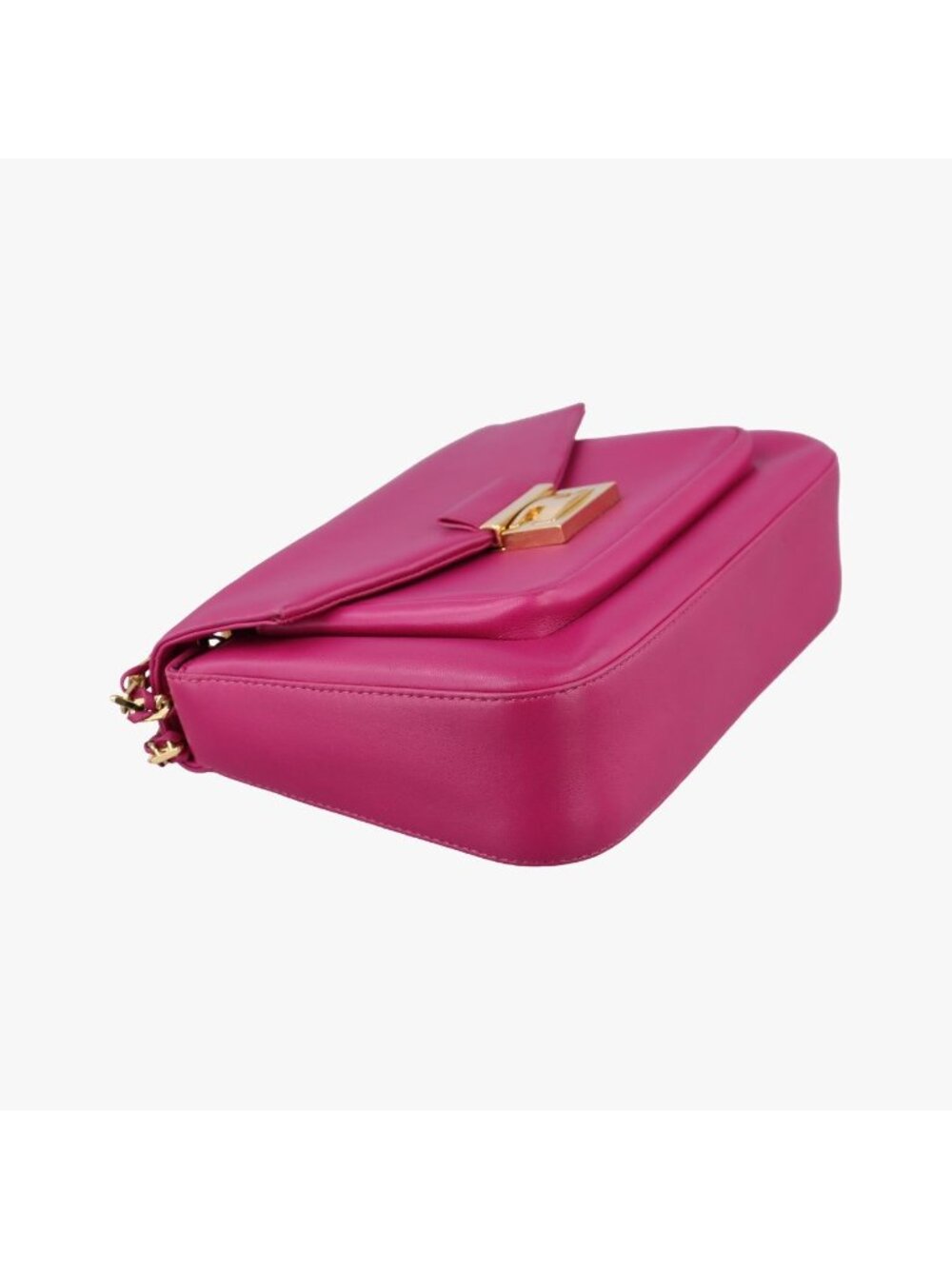 Fendi Be Baguette Rose Red Leather Shoulder - Picture 5 of 15